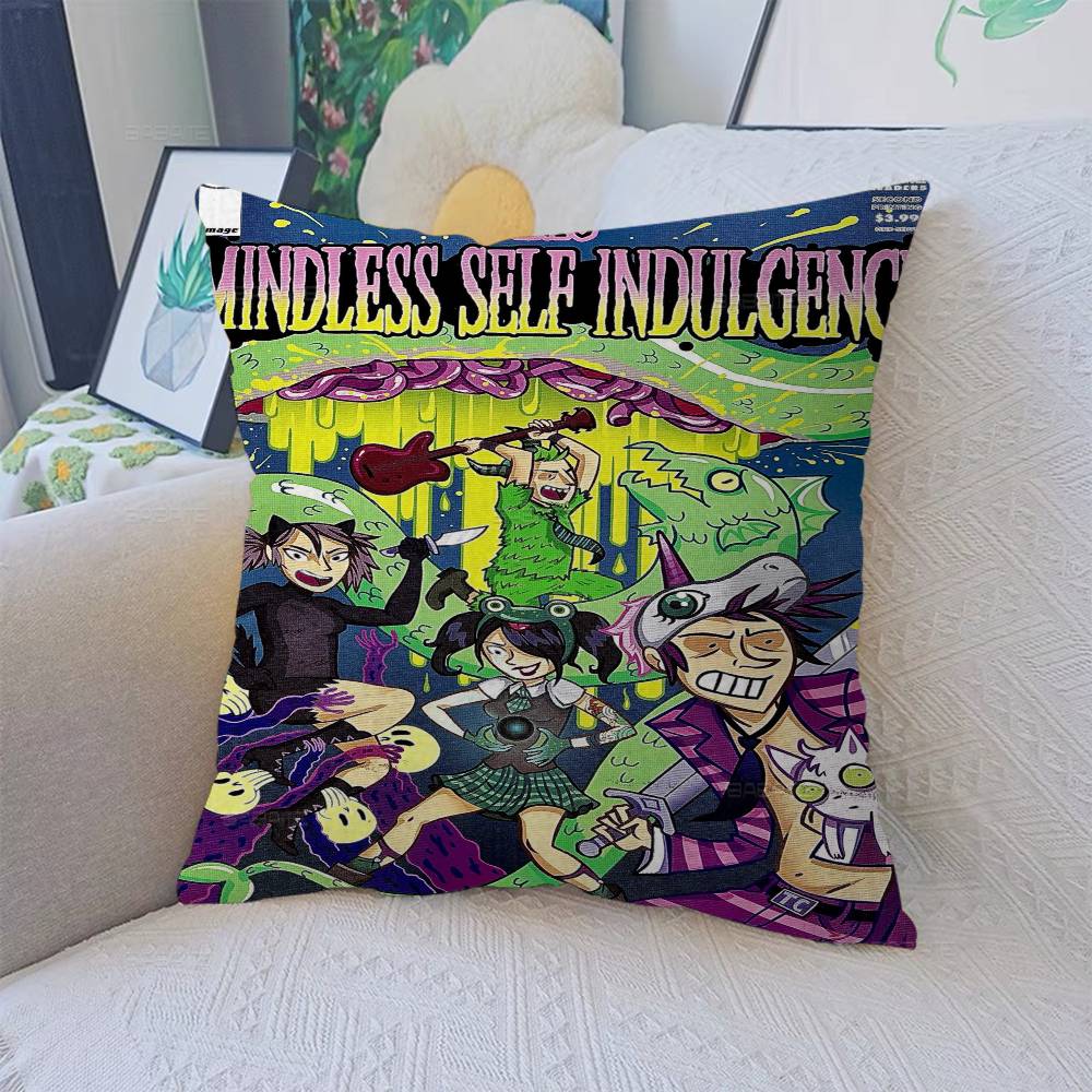 M-Mindless S-Self I-Indulgence Pillow Gifts Home Office Furnishings Bedroom Sofa Car Cushion Cover Case 45X45Cm