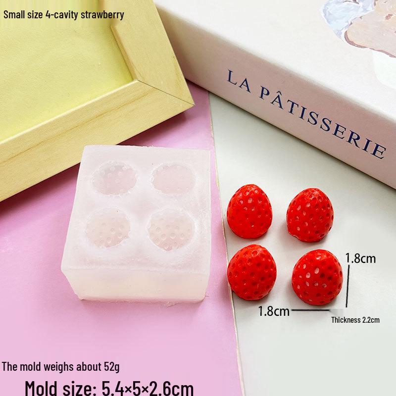 3D Berry Squeeze Mold for Cake & Soap Decorations