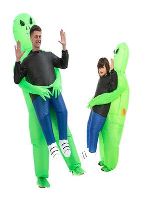 ET-Aliens Inflatable Costume Scary Monster Cosplay For Adult Kids Thanksgiving Christmas Party Festival Stage Children Clothing
