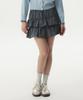 Who.A.U Dyeing Short Tiered Skirt / Whwhg1161F