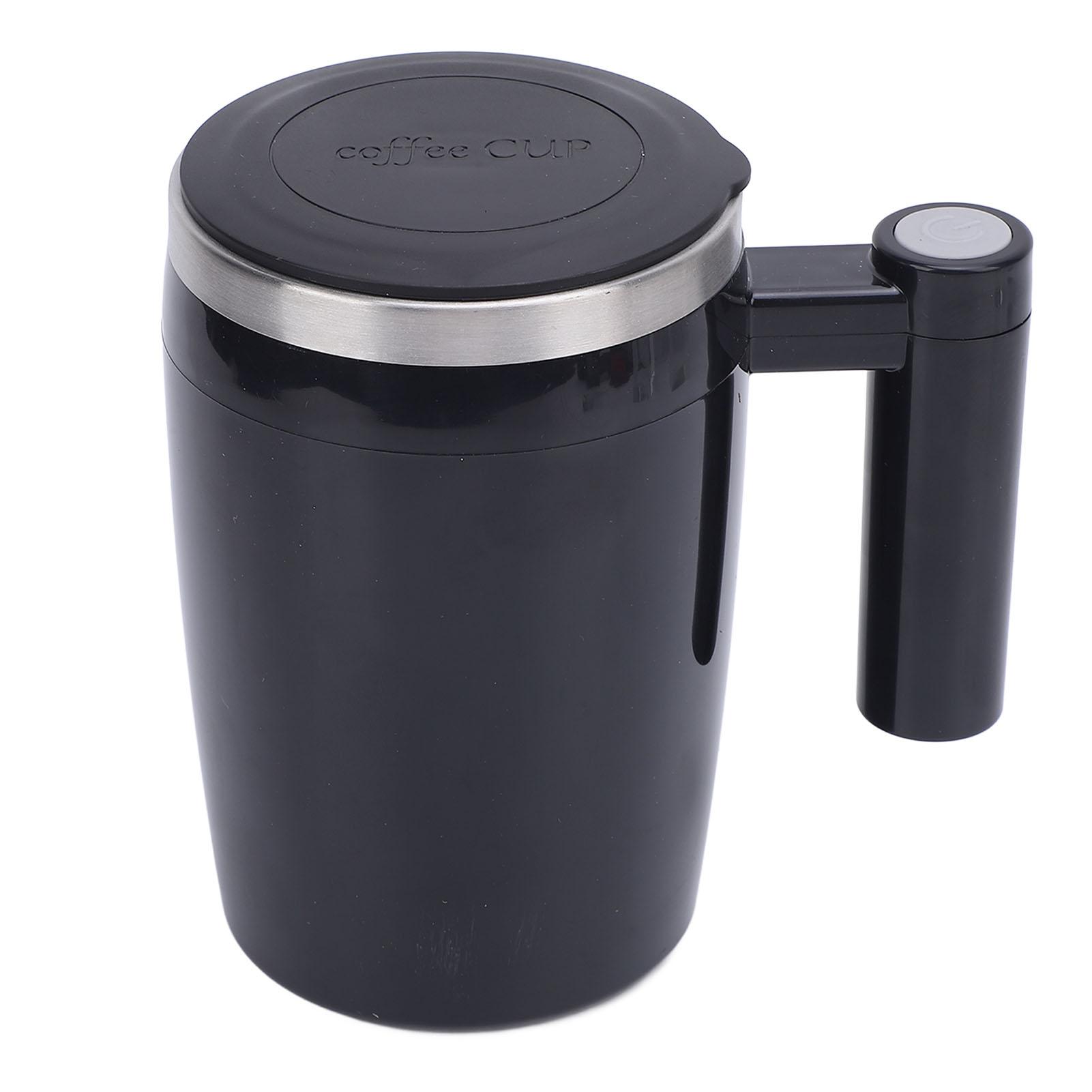 

380 мл электрическая кружка для смешивания, перезаряжаемая, из нержавеющей стали, самосмешивающаяся, помешивающая кружка для кофе L(for 6.5-9kg) чёрный