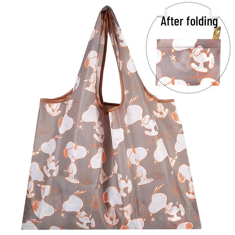 Eco-friendly Foldable Shopping Bag – Japanese & Korean Cartoon Design, Portable and Sturdy