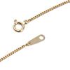 18k Gold Curb Chain with Mint Certification Mark Necklace, 2-Sided, 3.0g, 60cm,