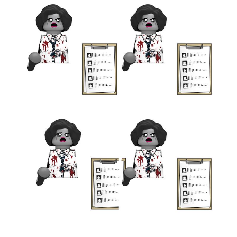 

Жах Хелловін Військовий Ходячі мерці Солдат Екшн-фігурки Будівельний блок Армія Піхота Шолом Зброя Цеглинки Дитяча іграшка Подарунок