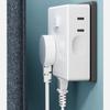 Platzsparende Ultra-dünne Steckdosenleiste Breite Steckdosen Flacher Stecker Wandstecker USB-C-Anschlüsse Steckdosenverteiler Bürogebrauch