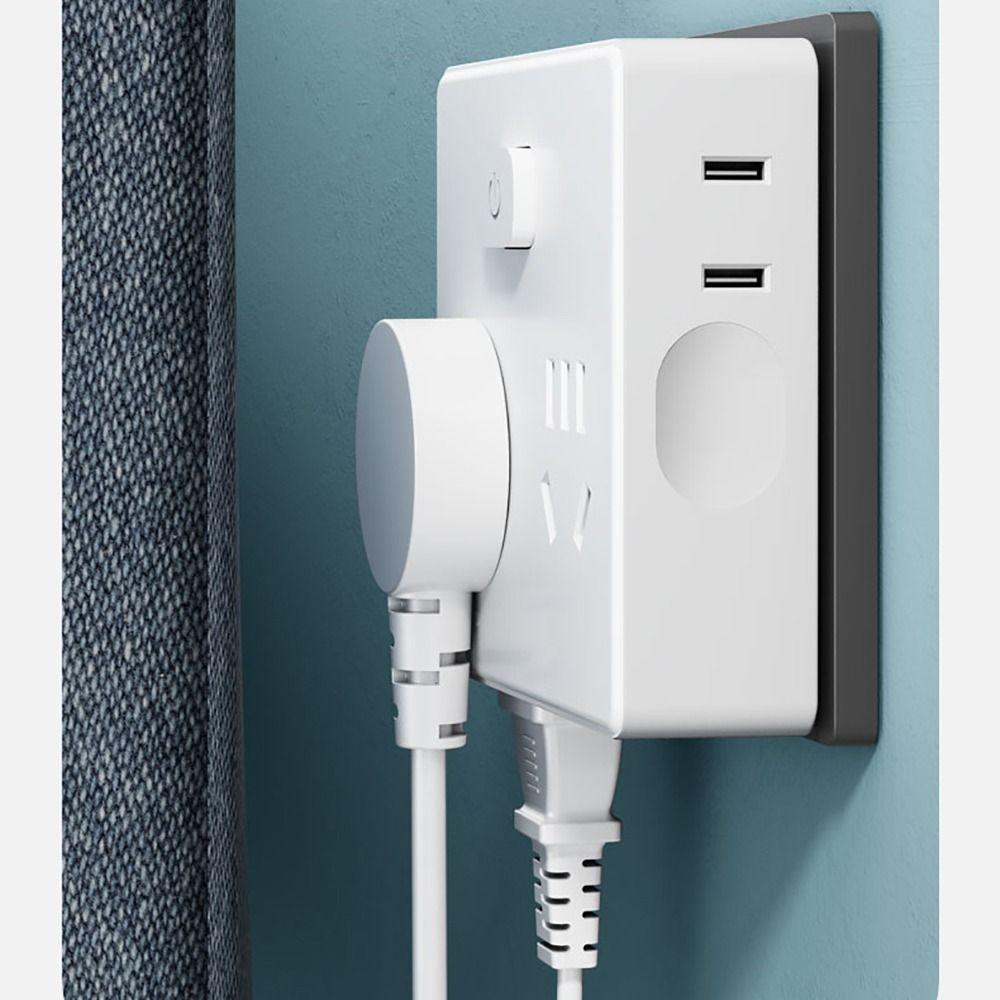 Platzsparende Ultra-dünne Steckdosenleiste Breite Steckdosen Flacher Stecker Wandstecker USB-C-Anschlüsse Steckdosenverteiler Bürogebrauch