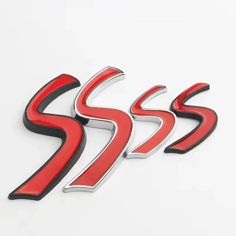 3D Metall Rot Mini Cooper S Plakette Emblem Aufkleber für Mini R50 R52 R53 R56 R57 R58 F55 F56 Auto Styling Zubehör