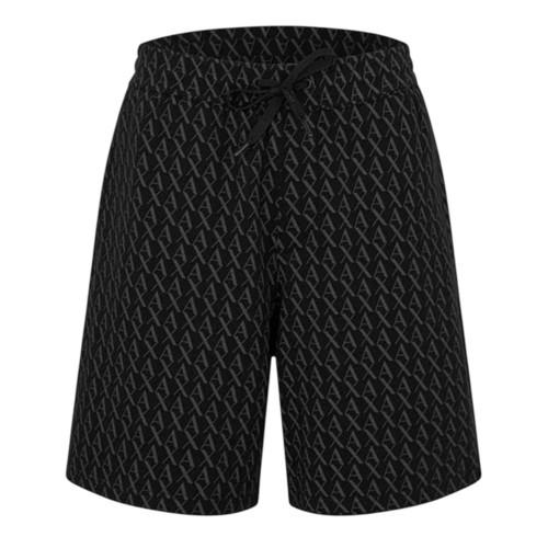 Armani Exchange Mens All Over Logo Shorts
