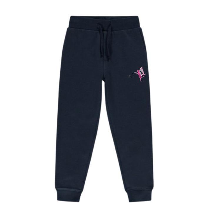 Jogging enfant - Petite Fée - Gris - Taille élastiquée - Manches longues - Multisport