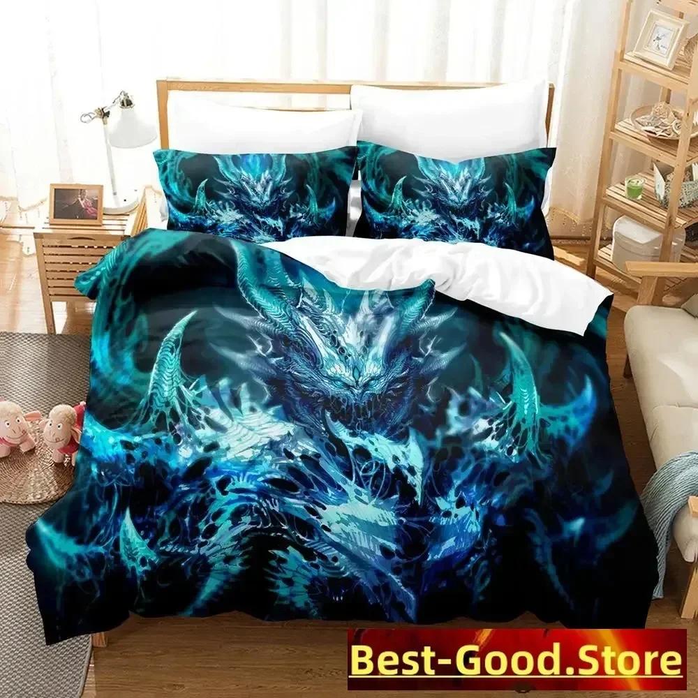 Demon Monster Satan Bedding Set Single Twin Printed Bed Set With Pillowcase Bed Duvet Cover Single Double Queen Super King Size