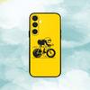 Bicycle movement pattern  Phone Case For Samsung  A73,72,71,53,52,51,22,91,80, Soft Black Cover