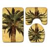 Beach Coconut Ocean View Printed Toilet Carpet Bathroom Decorative Absorbent Floor Mat