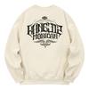 KAN6312 Kmc0004 Khan Lettering Fleece-Lined Sweatshirt - Cream
