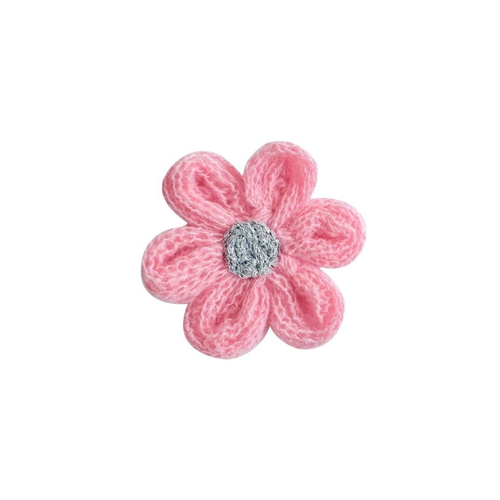 Cute Wool Knitted Flower Jewelry Handmade Diy Six-Petal Flower Accessories Hair Accessories Corsage Clothing Accessories
