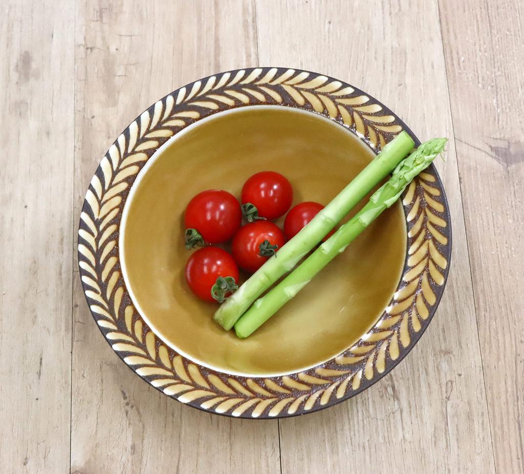 Castle Enterprise Mountain Cabin Plate Series [17cm Oat Mill] (Caramel) 10-Piece Set