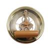 100mm Crystal Clock Wrought Iron Perspective Table Clock Desk Clock for Modern Interior Space Decoration