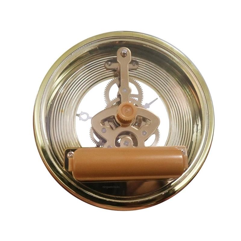100mm Crystal Clock Wrought Iron Perspective Table Clock Desk Clock for Modern Interior Space Decoration