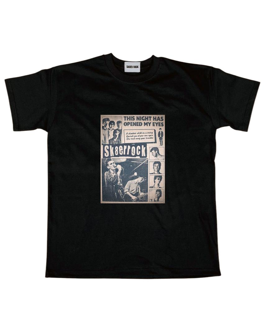 SK8ER ROCK Band Poster T-Shirt ((Black))