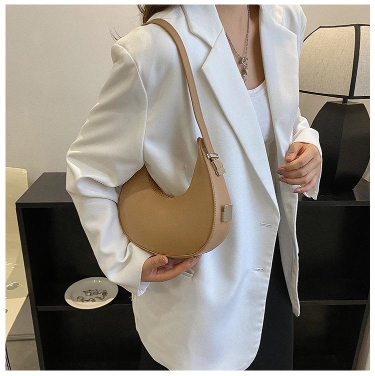 1Pc French Niche Bag Women's Summer Popular New Trendy and Versatile High-end Texture Fashion Shoulder Bag Underarm Bag
