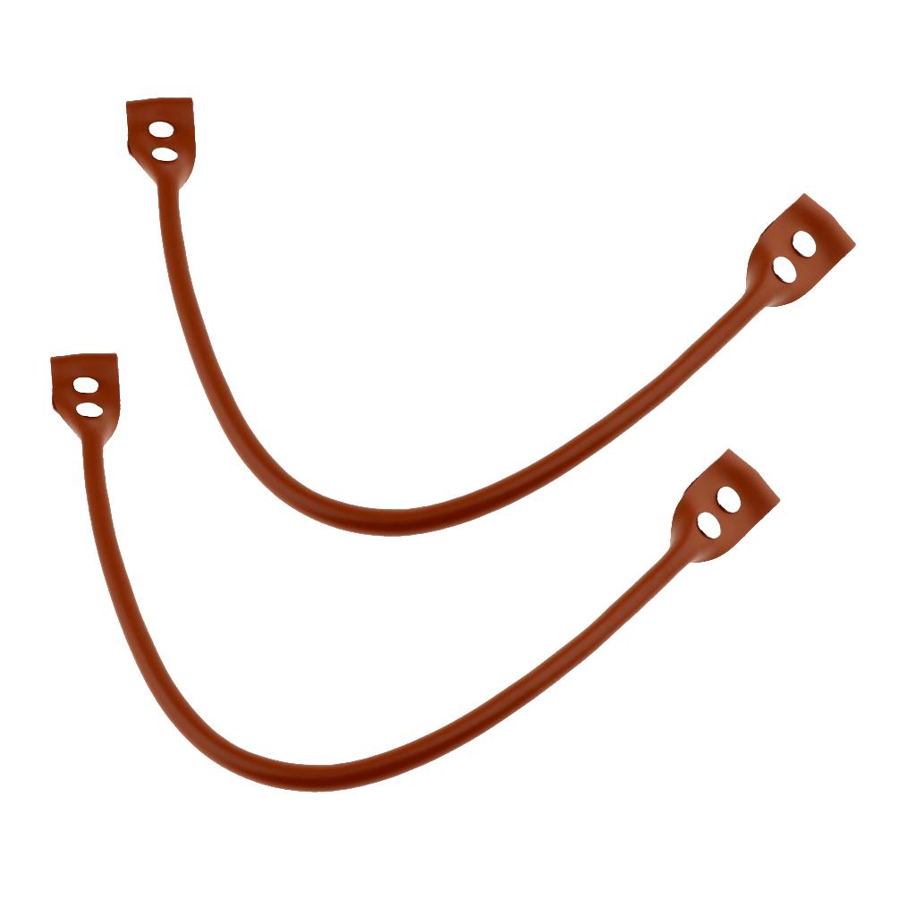 

2x Genuine Leather Handbag Detachable Bag Strap Replacement Bag Accessories 58cm коричневый