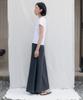 Step Around Pk Cotton A-Line Skirt_Charcoal