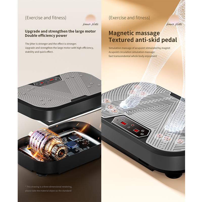 Plataforma vibratoria entrenador cardiovascular para casa, entrenador vibratorio eléctrico anticelulítico para el cuerpo, carga 175 kg