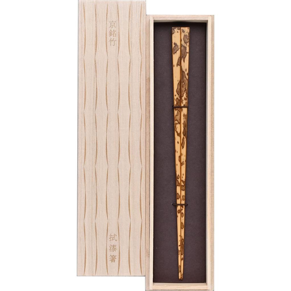 Hashikura Matsukan Kyoto Shimizu Meitake Naturlig Bambus 24cm Firkantet Tørkelakk Tegning Vermillion Laget i Japan Høy kvalitet G-90563
