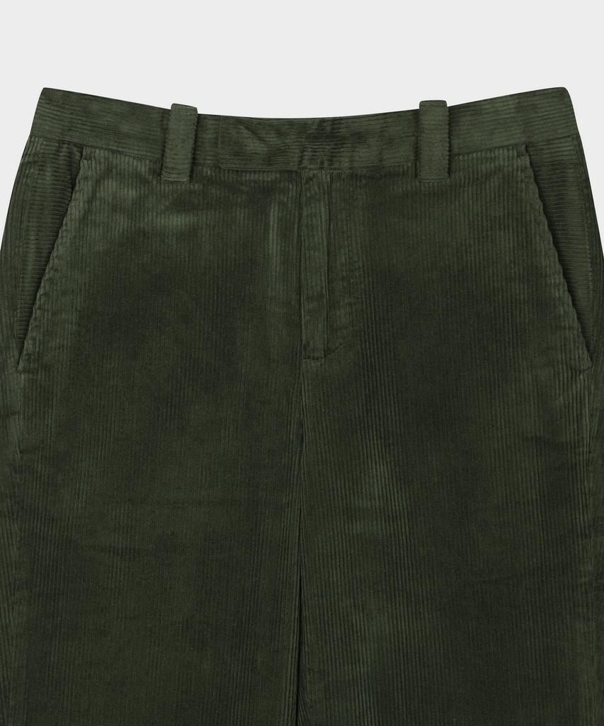 BROOKS BROTHERS Slim Fit 8W Corduroy Pants (Green) (Bbpcmnf402)