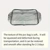 3pcs Transparent Makeup Bag Set, Clear Toiletry Bag, Waterproof Travel, Portable and Durable, Black Zipper, Essential for Women