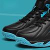 Men's High-Top Leather Basketball Shoes Non-slip Training Sneakers Sports Shoes Casual Breathable Tennis Shoes