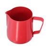 400ml PTFE Pointed Mouth Milk Frothing Jug Stainless Steel Coffee Jug for Home KitchenRed