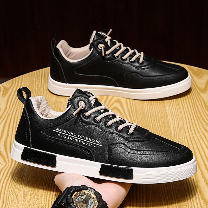 Mode Herr äkta Läderskor snörning Trend Bekväma Herrskor utomhus Brittisk Mode Herr Höga Sneakers Mockasiner Herr