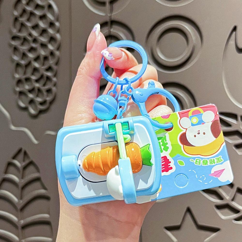 

Cute Little Rabbit Cut Radish Keyrings Creative Bag Pendant Car Keyring Bag Trinket синий