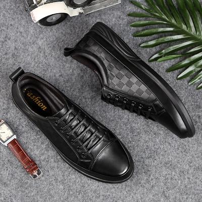 Mode Neue Trendige Herren Freizeitschuhe Echtes Leder Sneaker Hohe Qualität Herren Skateboard Schuhe All-Match Tenis Masculino Trainer