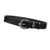 Men's Skull Buckle Waist Belt Gothic Adjustable Wide Waistband PU Leather Waist Strap for Casual Outfit and Street Wear
