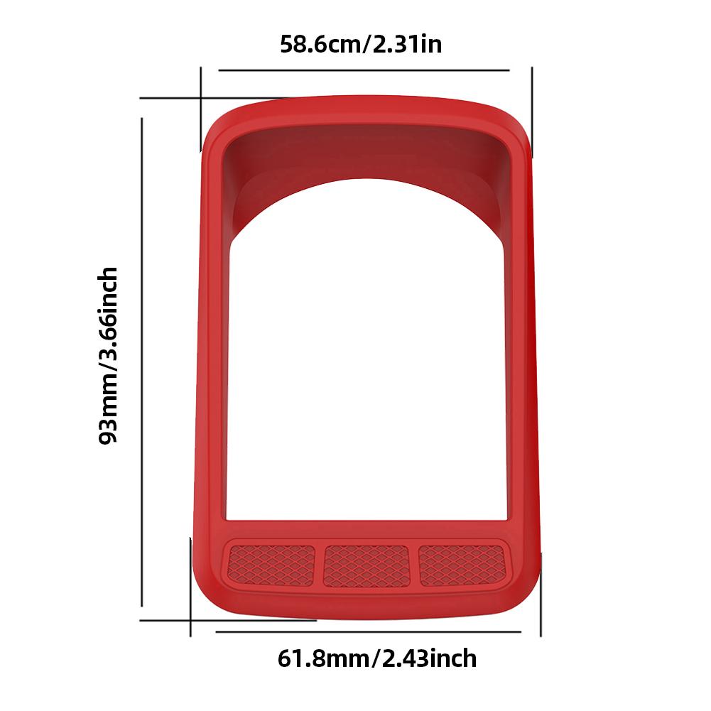 Kreslený ochranný kryt Prachotěsný silikonový kryt Přenosný nárazuvzdorný obal pro Wahoo Elemnt Roam2 (WFCC6)