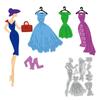Beauty Dress Metal Cutting Dies Stencils for DIY Scrapbooking Decorative Embossing Paper Cards Template Decor Die Cuts
