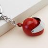 Men's Motorcycle Helmet Metal Keychain for Racing Events - Customizable Small Gift