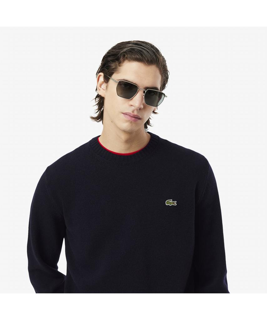 LACOSTE Men'S Wool Crew Neck Sweater Ah2916-55N 166