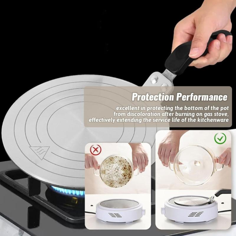 Induction Hob Converter Plate Stainless Steel Adapter Induction Adapter Plate Suitable for Mocha Pots and Coffee Makers