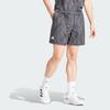 adidas Klubové tenisové grafické šortky s geometrickým vzorem Pánské spodky Tmavě šedé IP1884