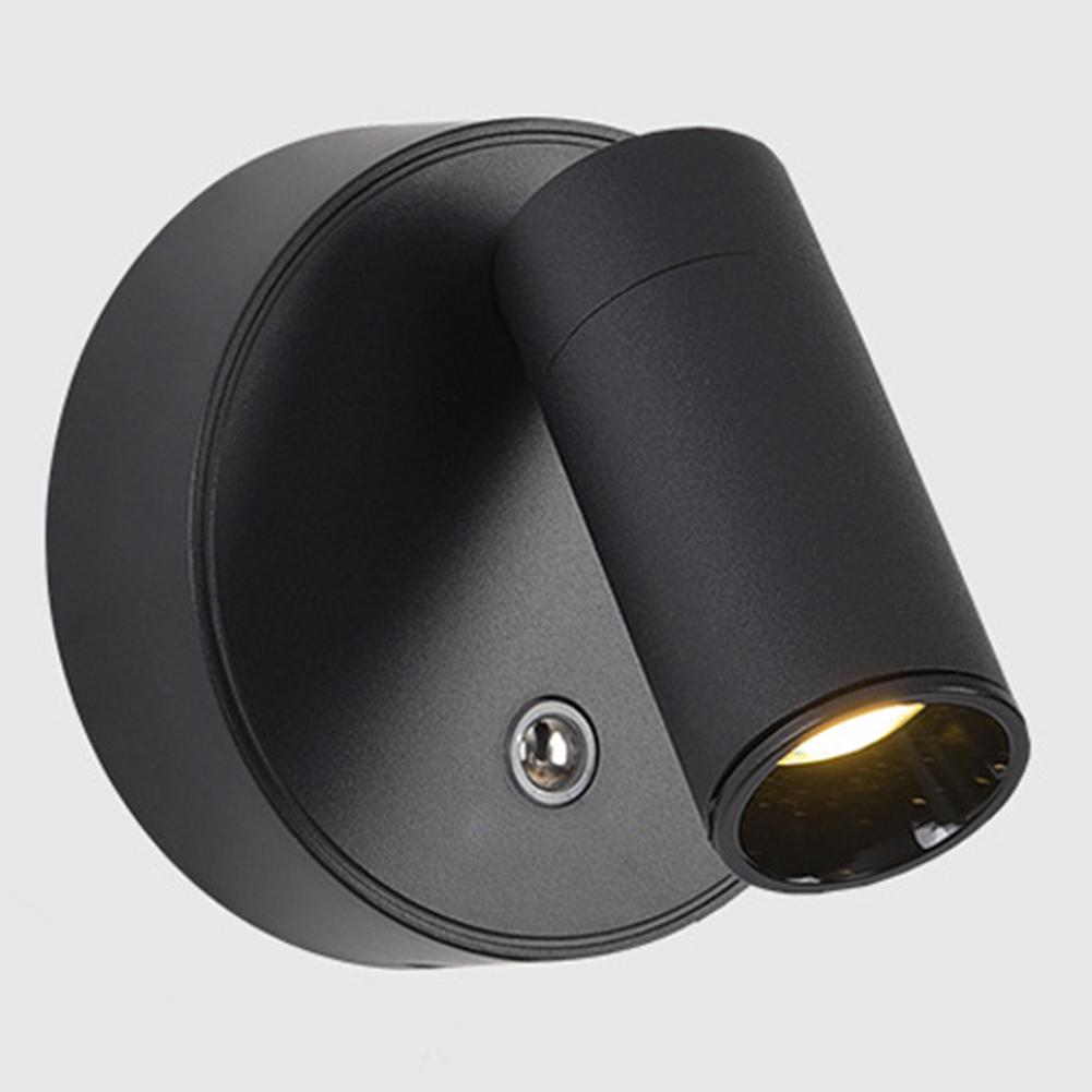 Adjustable Wall Light USB Rechargeable 1800mAh LED Wall Sconces Light COB 3W LED Wall Light Backlight Indoor Lighting Room Decor