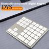Lightweight Numeric Keypad Wireless Bluetooth-compatible Number Pad 35 Keys Silent Laptop Computer Desktop Numpad Mini Rechargeable Keyboard