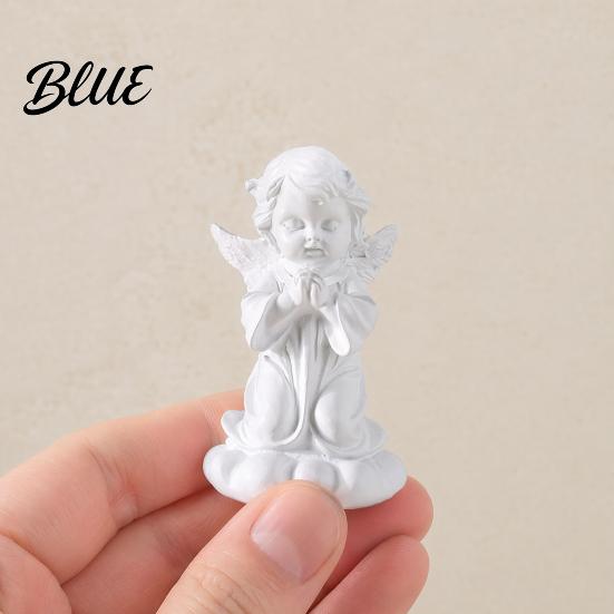 Warm Feel Angel Statue Resin Cherubs Figurine White Statue