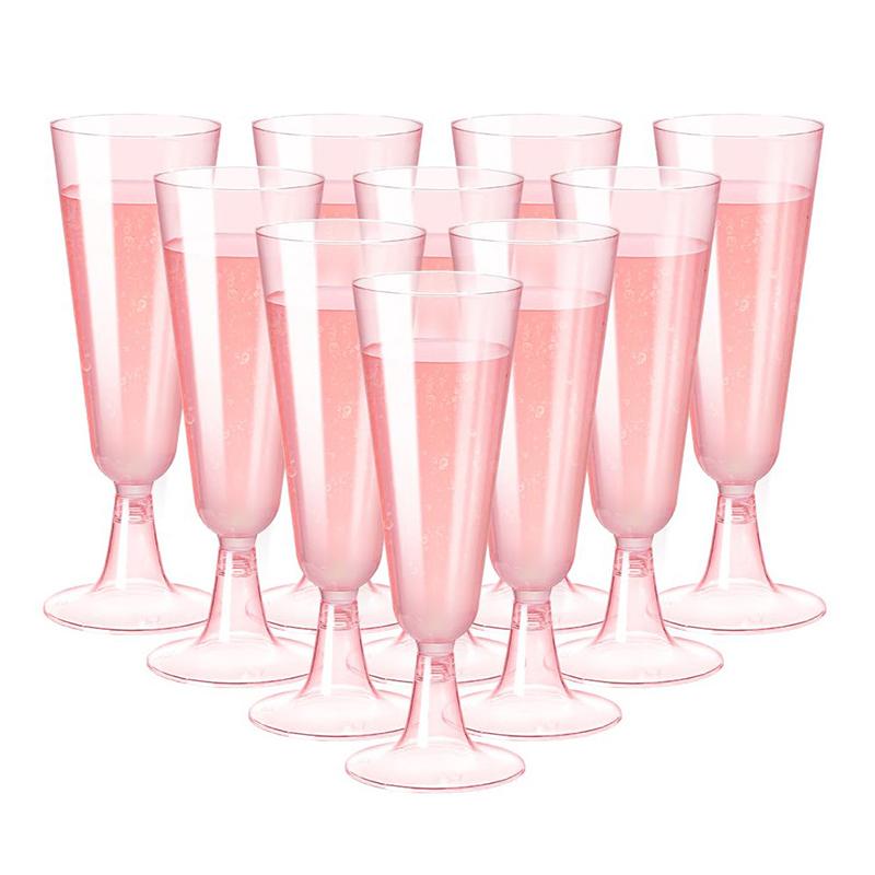 

5 шт. 5 унций стакан для шампанского одноразовые пластиковые фужеры стаканы свадьба день рождения вечеринка принадлежности бар напиток красное вино стакан для мороженого