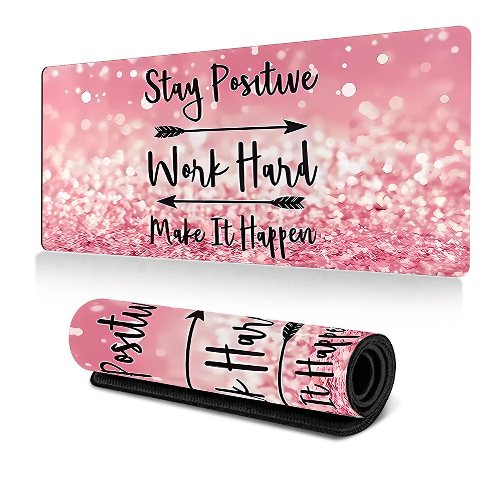 XXL Mouse Pad -31.5x15.7inch Extended Desk Mat with Non-Slip Base and Stitched Edge for Home.Office.Gaming, and Work