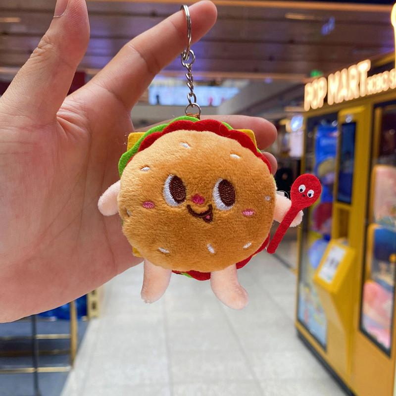 Fruitshaped Long Plush Hamburger And Fries Plushie For Gift And Collection