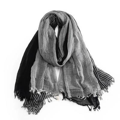 Cotton Linen Men's Striped Scarves