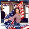 2 X 20 Ft 4th of July & Independence Day Decor Wear Resist Oversized Patriotic Bunting Flags for Outdoor Porch Garden Decoration