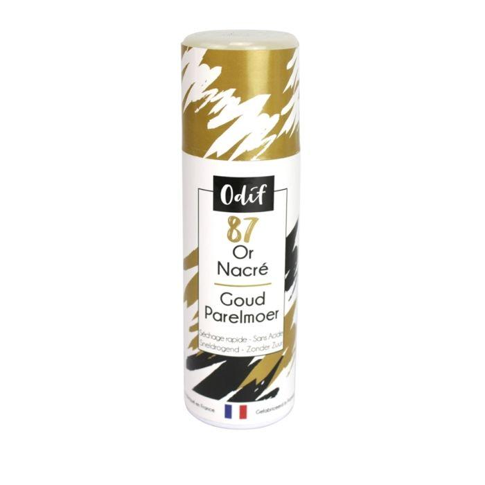 Pearlescent Varnish - ODIF - Gold - 125 Ml - Satin Effect - Multi-surface